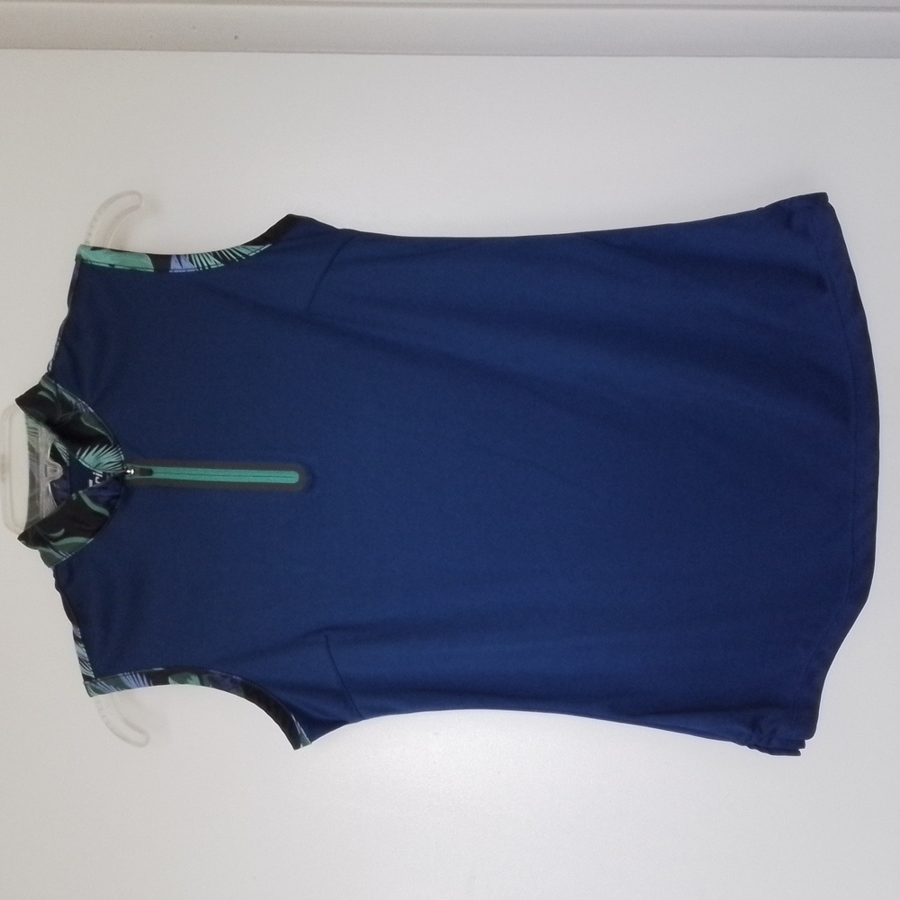 Fringe Golf Tank Blue with Green and Black trim Size Small